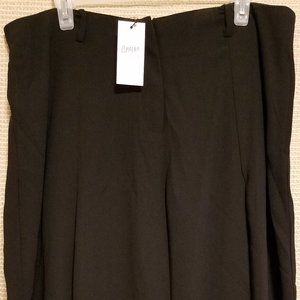 Black Wide Leg Culottes Skirt